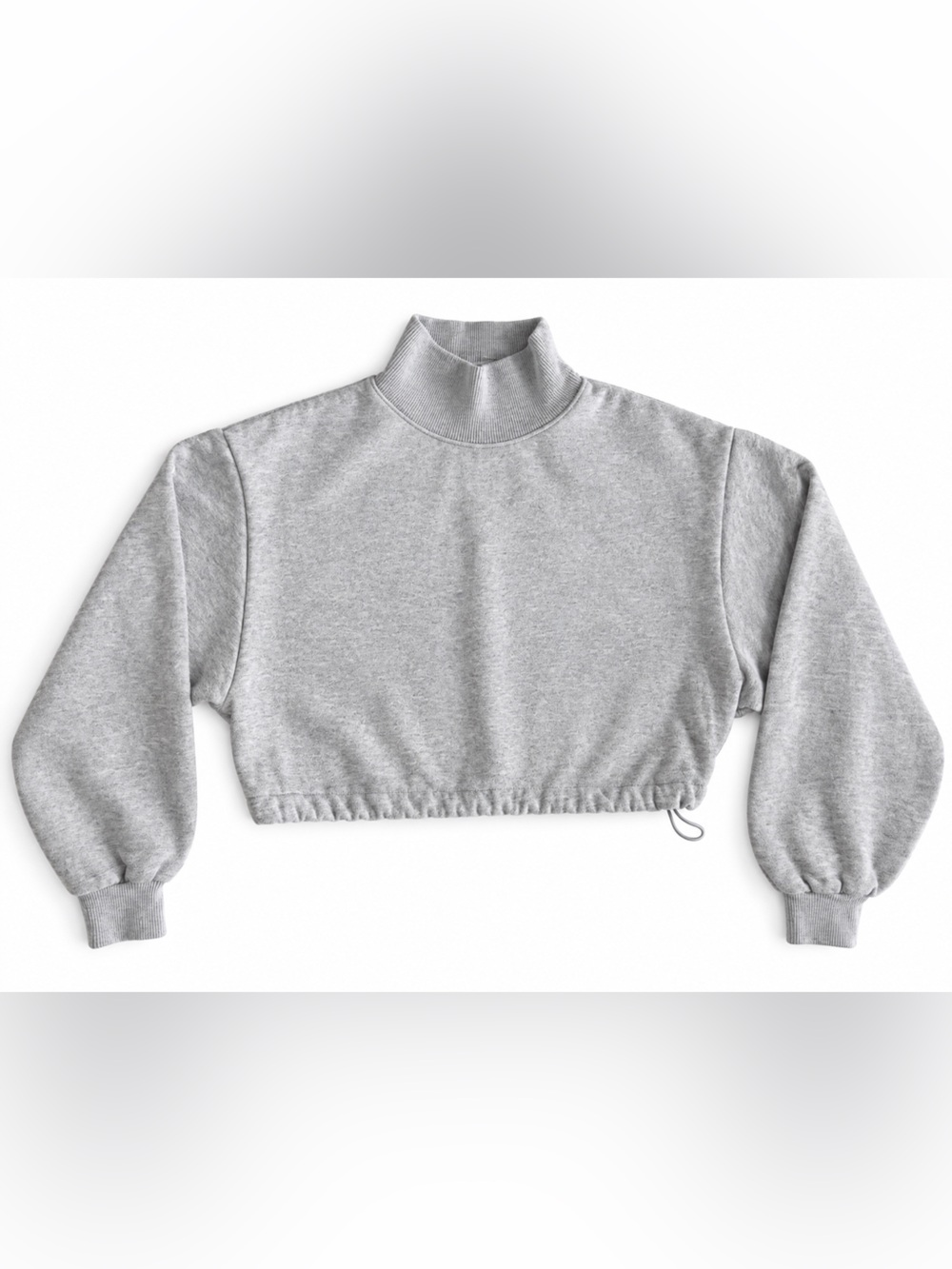 OAK + FORT Kids Light Gray Cropped Sweatshirt